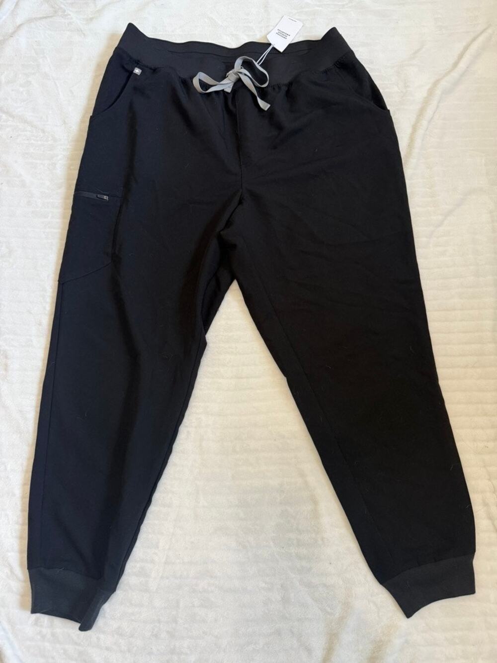 NWT FIGS Zamora Jogger Scrub Pants Black Size 3XL Plus Size